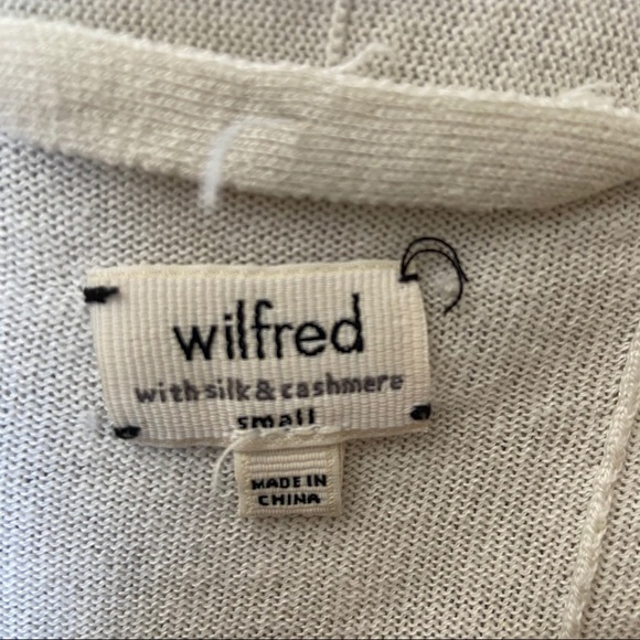 Aritzia Wilfred Flaubert Open Silk Cashmere Cardi - Picture 12 of 12